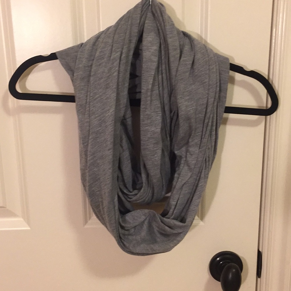 Simple Gray Infinity Scarf